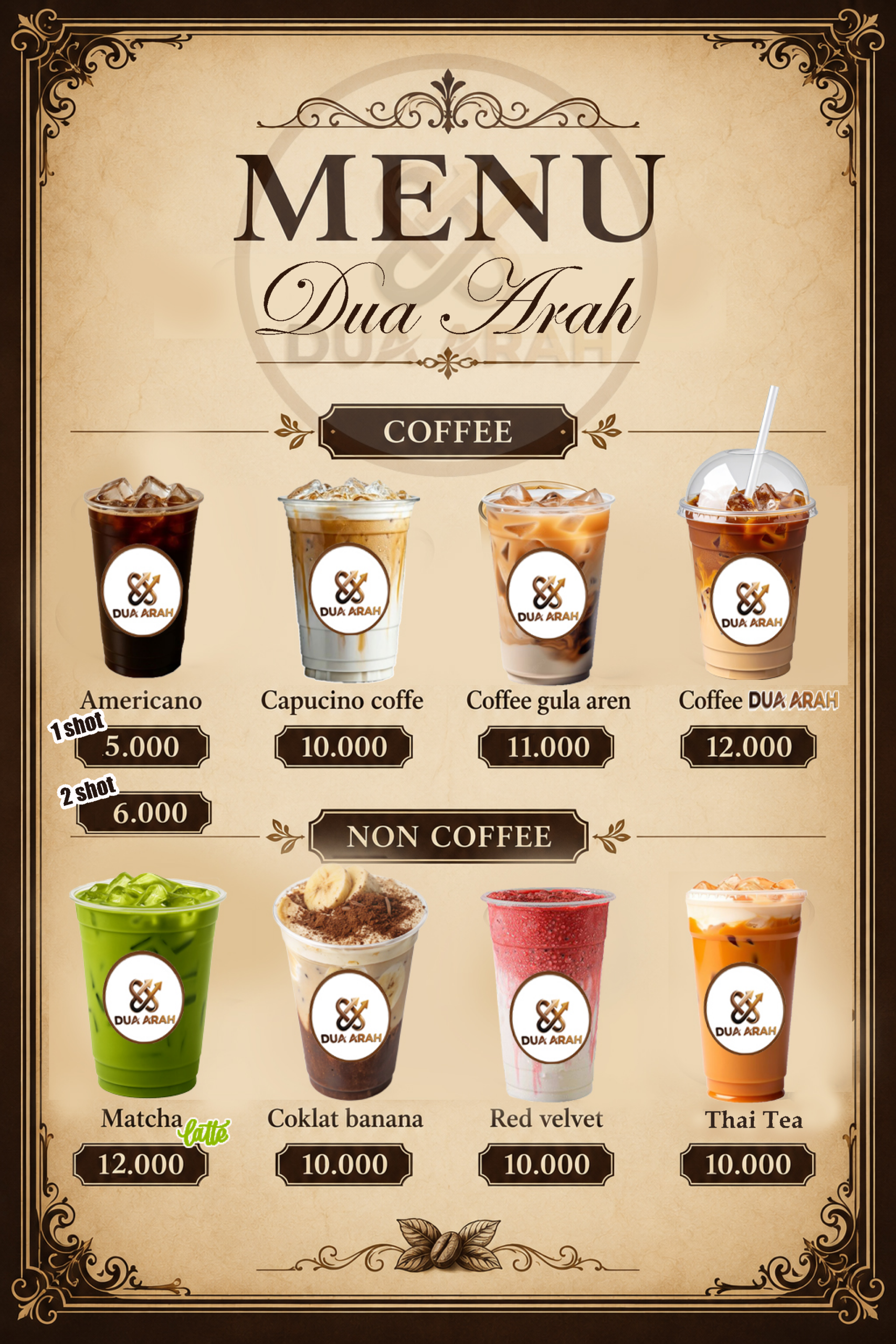 menu dua arah